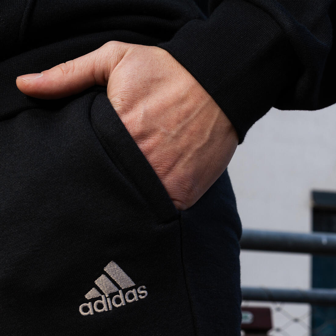 PANTALON JOGGING DE FITNESS SOFT TRAINING ADIDAS HOMME NOIR