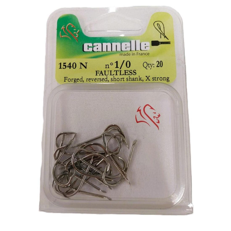 Hameçon  FAULTLESS x100 1540 Nickelé CANNELLE