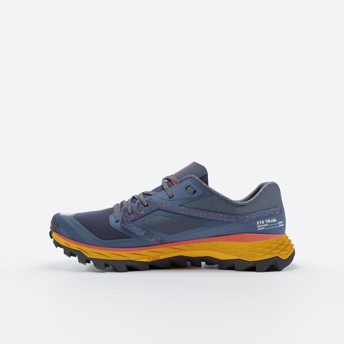 chaussures de trail running pour homme  XT8 bleu et