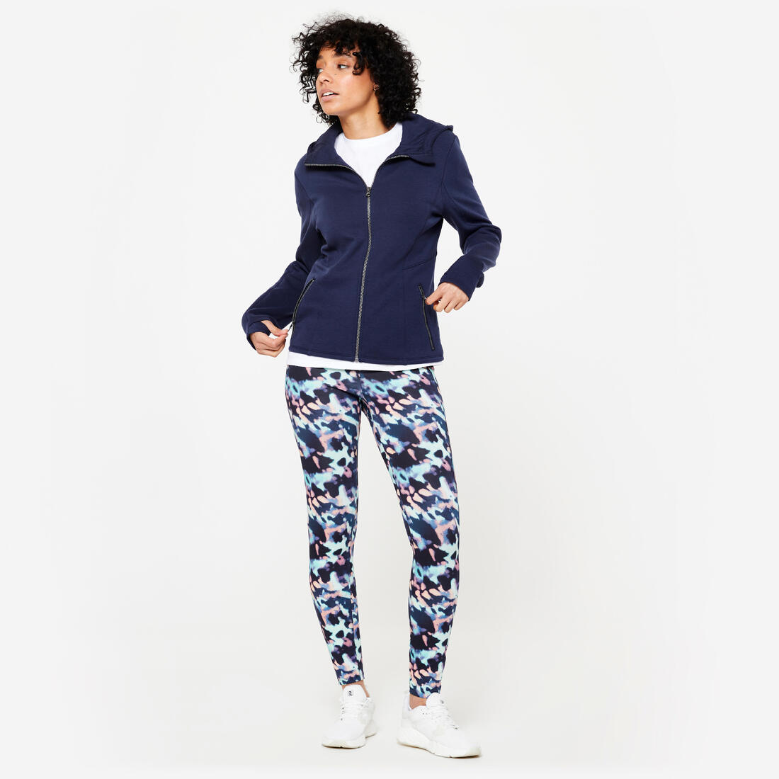 Sweat à capuche zippé femme