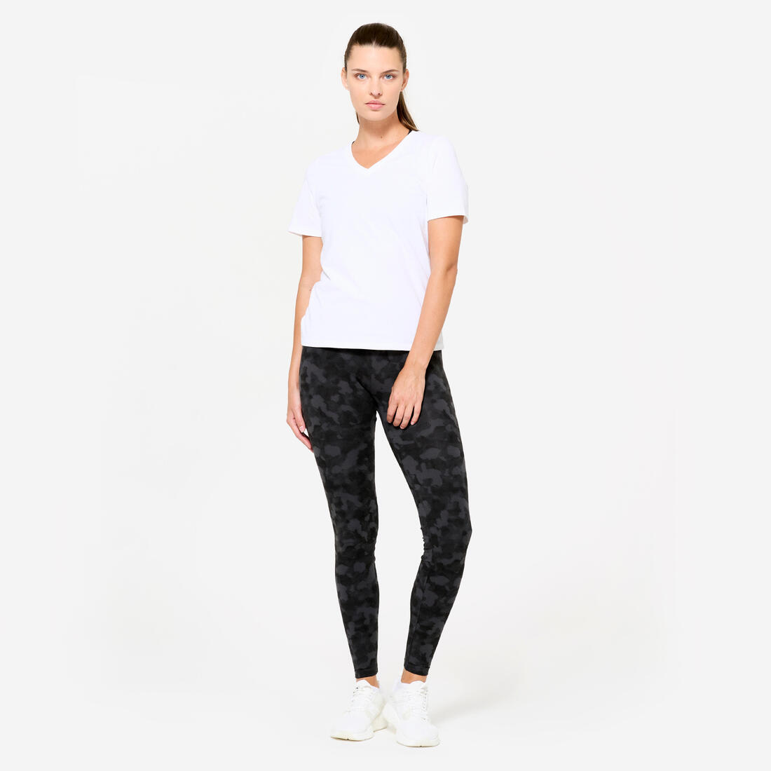 Legging fitness long coton extensible respirant femme - Fit+