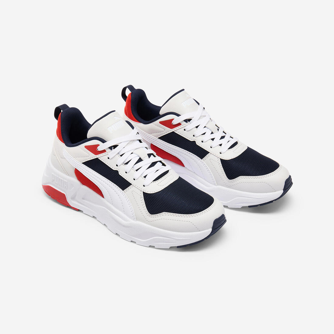 Baskets de marche Homme, Trinity Lite, blanc et rouge