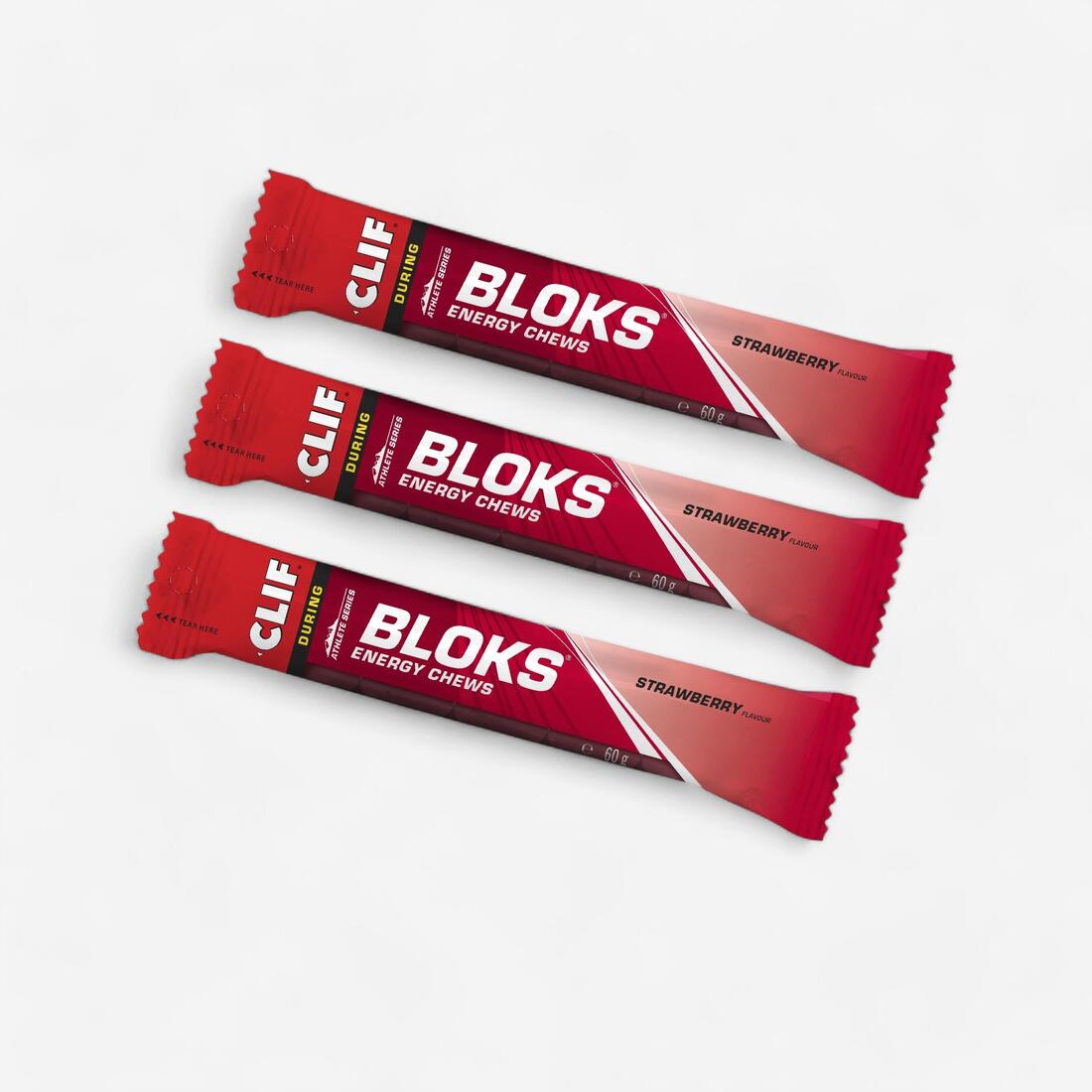 Gomme Énergétique CLIF BLOKS Fraise (60 g) *3
