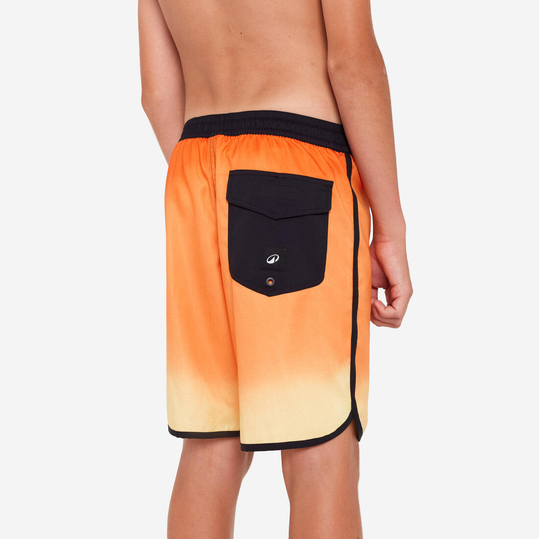 SHORT DE BAIN 500 BLEU CAMO
