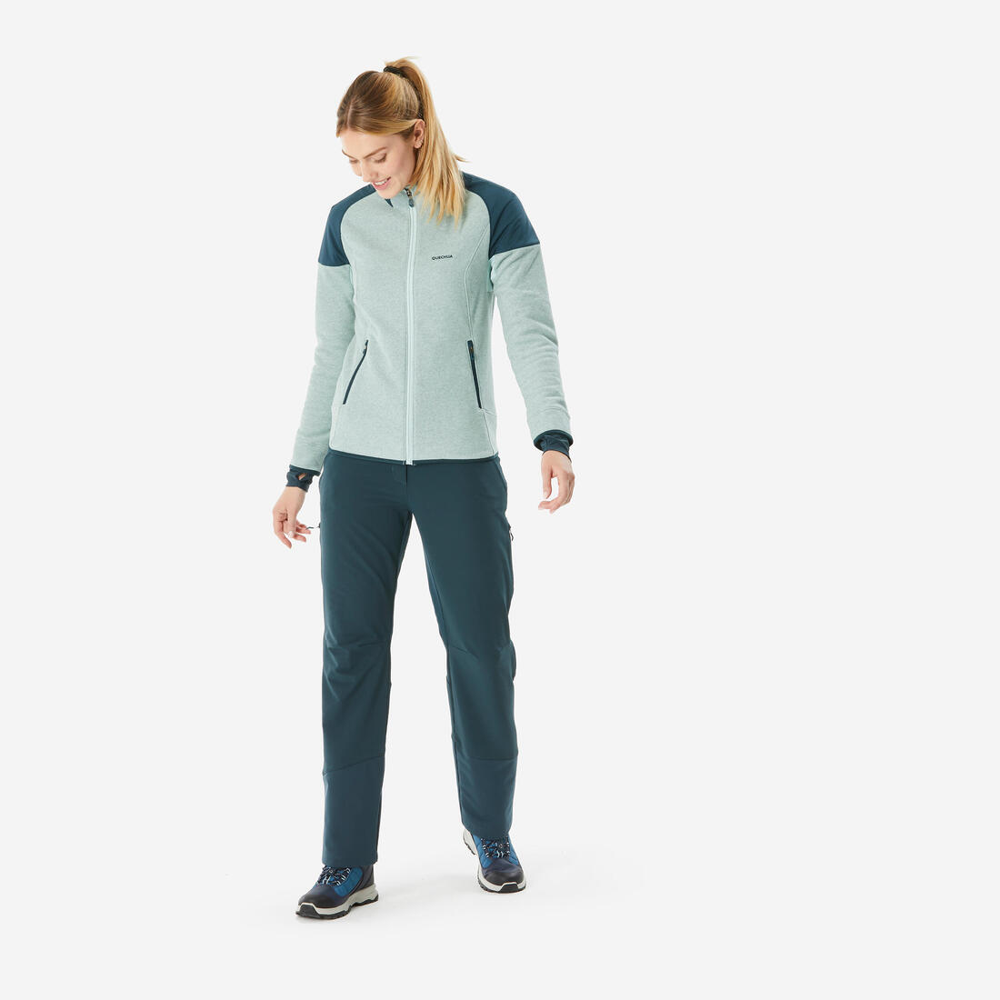 Polaire de randonnée chaude femme, MH500 Mountain