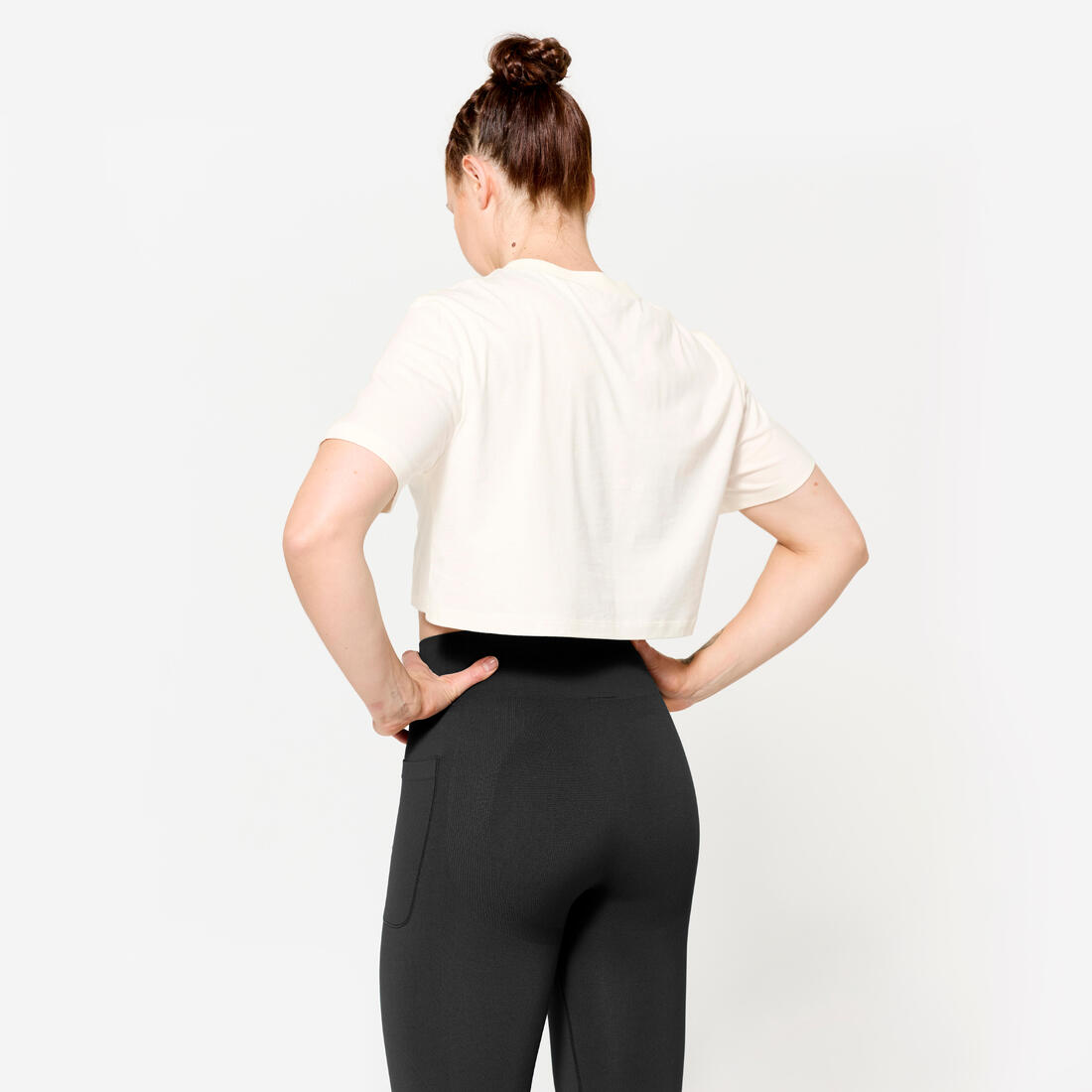 Crop top de musculation coupe ample femme