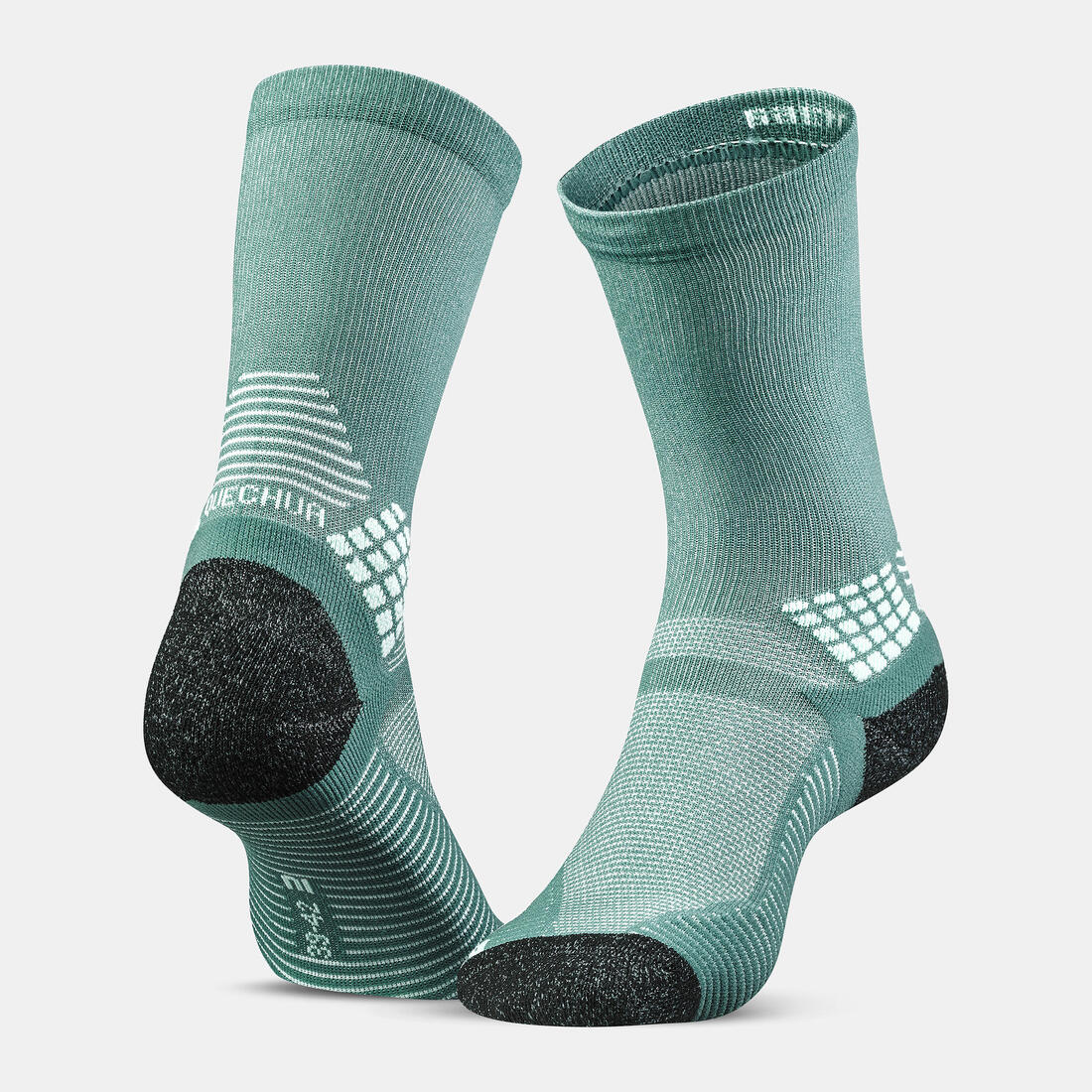 Chaussettes de randonnée hautes (2 paires) adulte, Hike 500