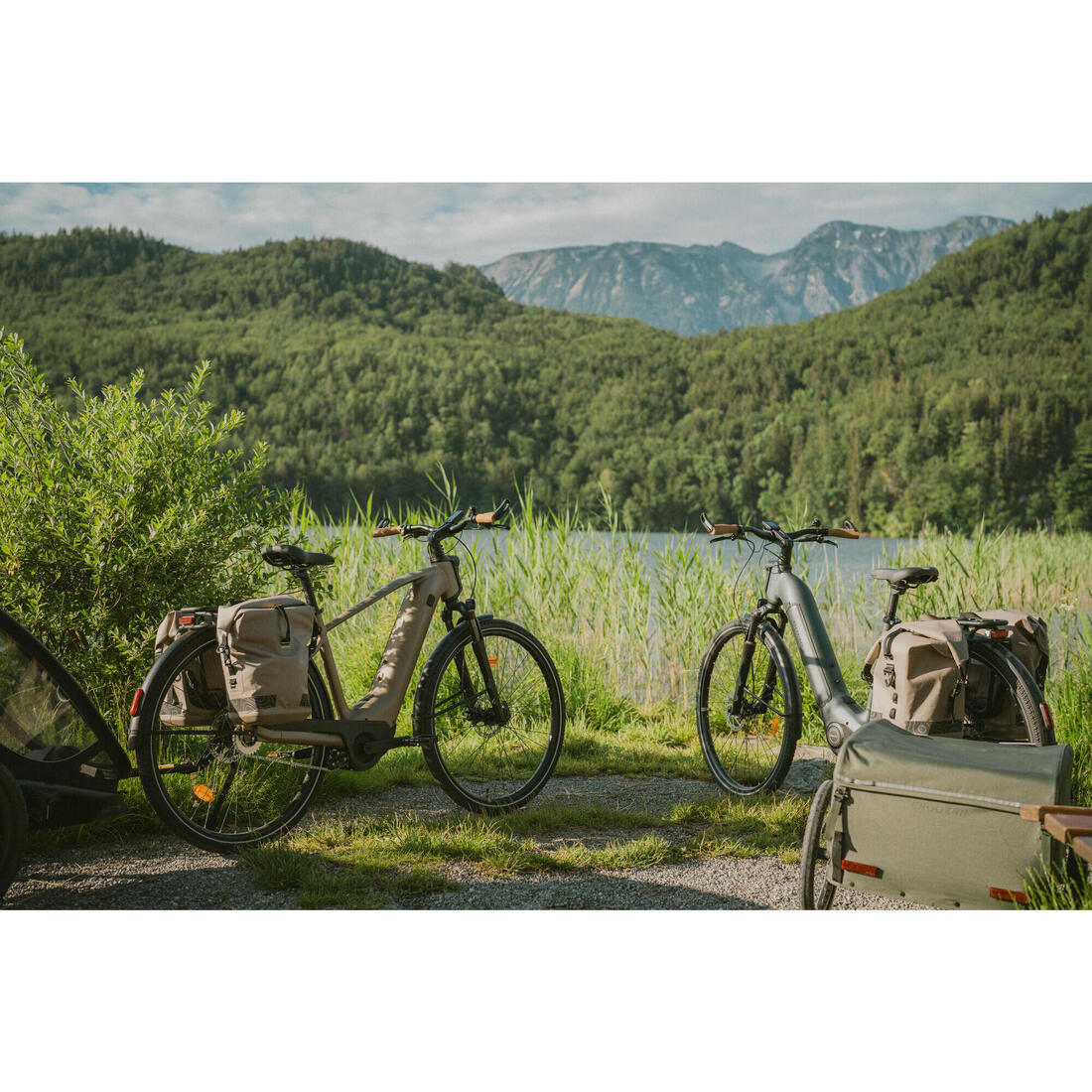 Vélo tout chemin électrique à moteur automatique owuru cadre haut, E-ACTV 900
