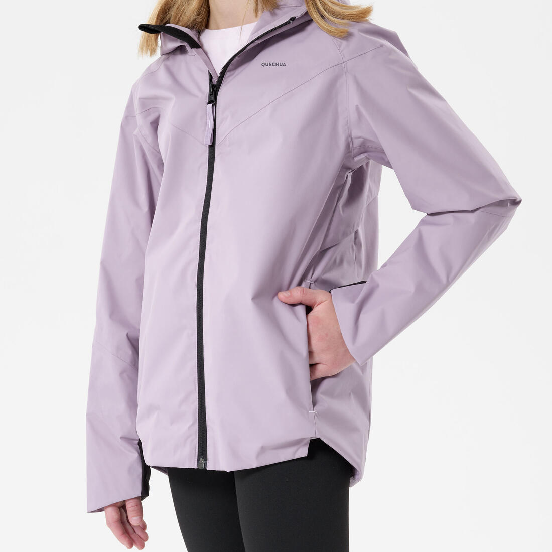 Veste imperméable de randonnée enfant, MH500 tw