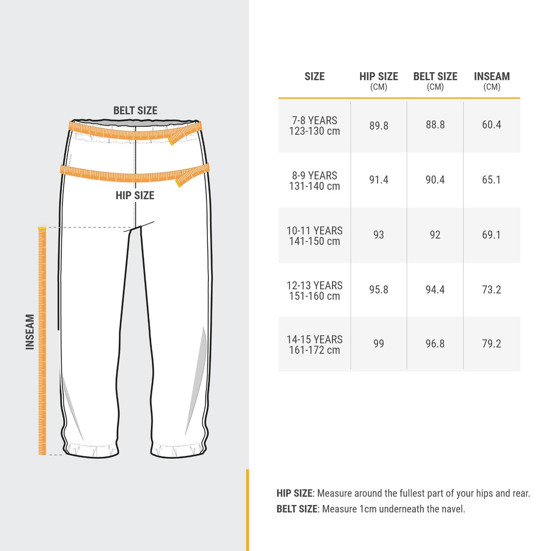 Surpantalon imperméable de randonnée enfant 7-15 ans, MH100 bleu marine