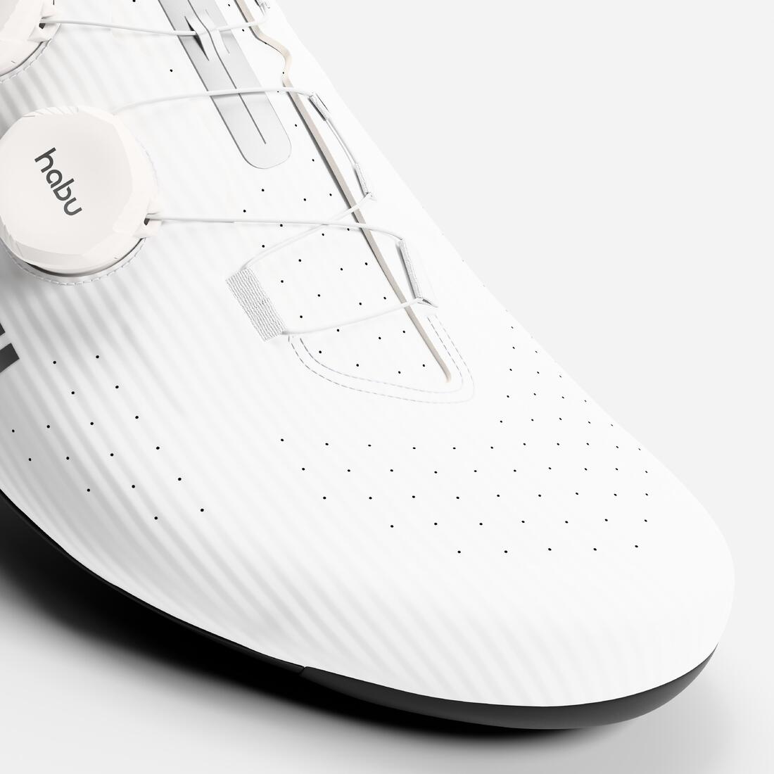 Chaussures vélo route van rysel RCR R blanches