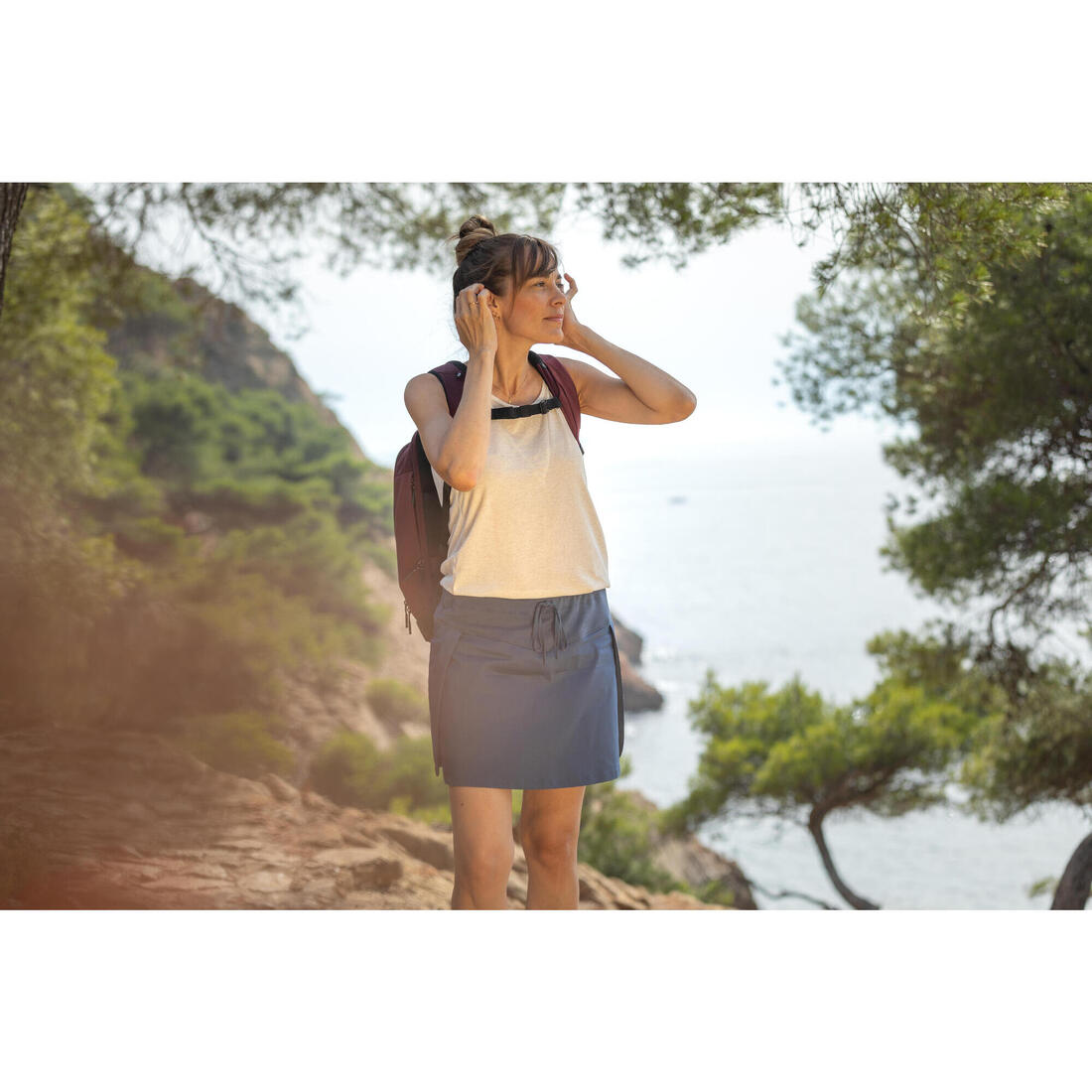 Débardeur de randonnée  - NH500 - Femme