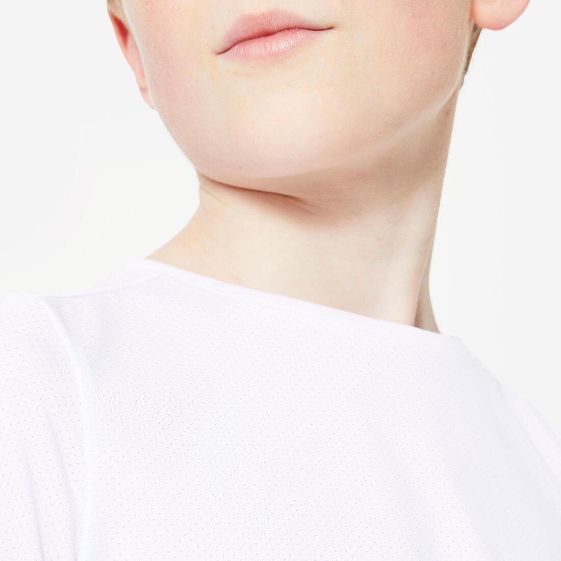 T-shirt multisport respirant enfant mixte, Blanc