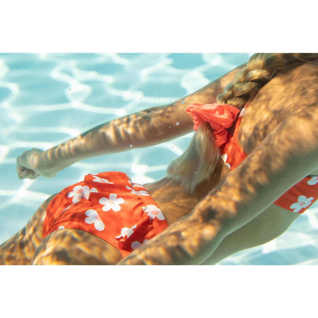 Bas de Maillot de Bain de Natation Lila Fille