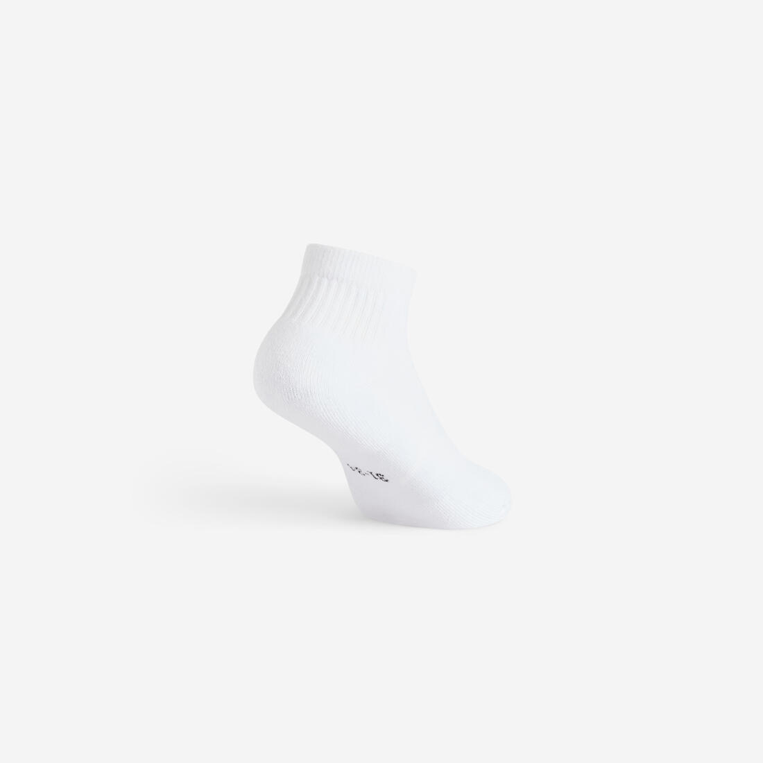 Chaussettes de sport mi-hautes lot de 3 paires enfant, RS 100 blanche