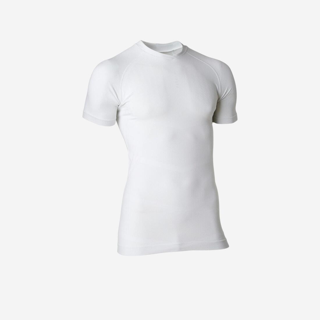 SOUS-VETEMENT THERMIQUE HAUT MANCHES COURTES  ADULTE GRIS KEEPDRY 500