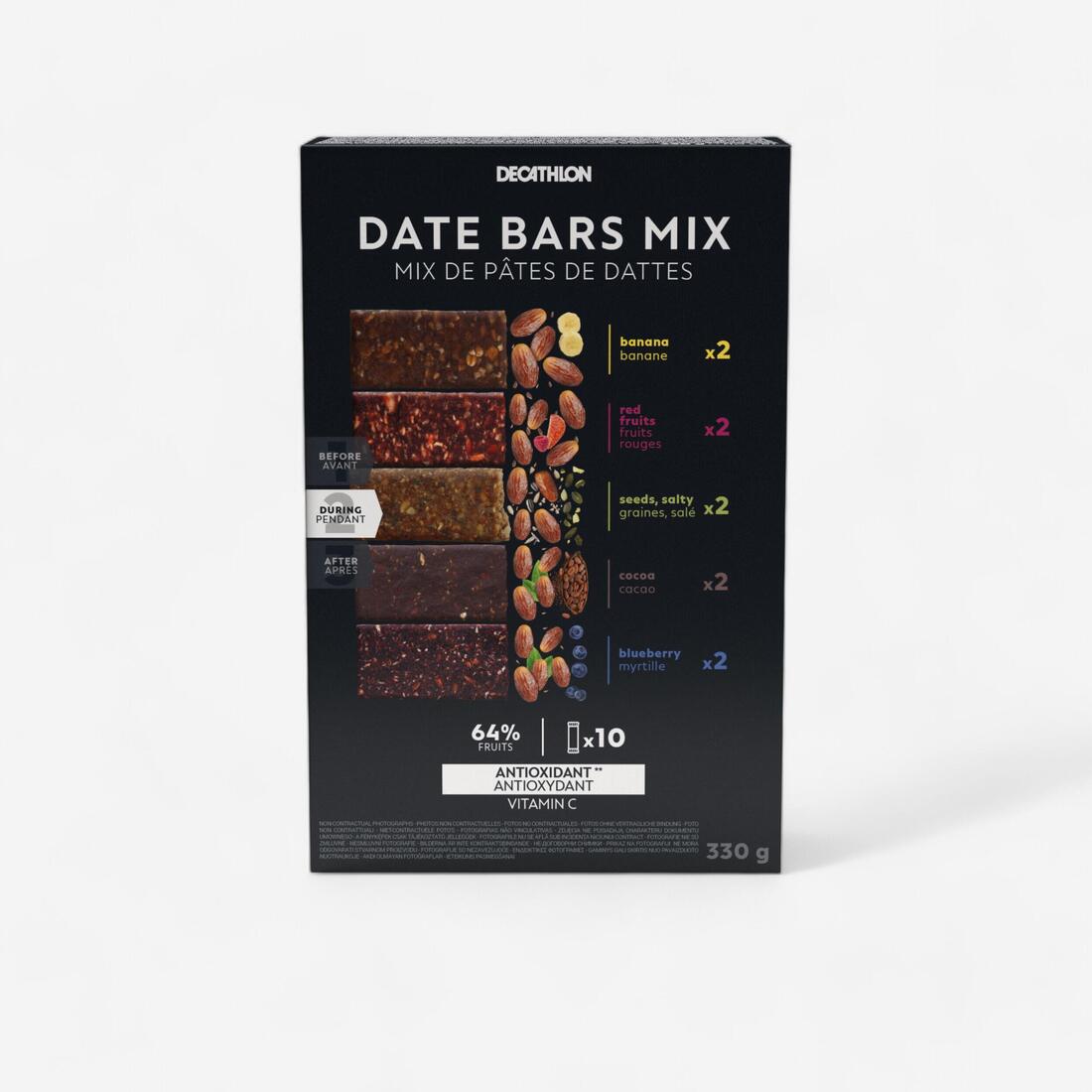 Mix barres énergétiques aux dattes, x10