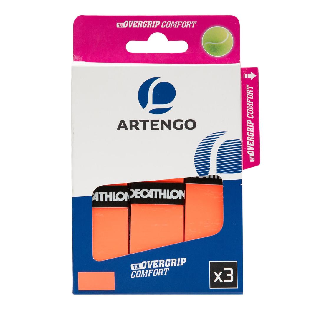 SURGRIP DE TENNIS CONFORT JAUNE LOT DE 3