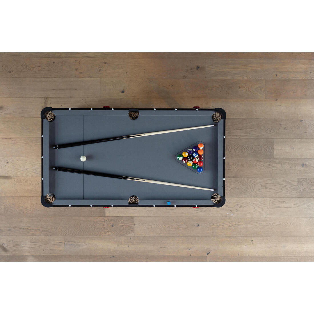 Table de billard pliable américain - BT 500 US tapis gris