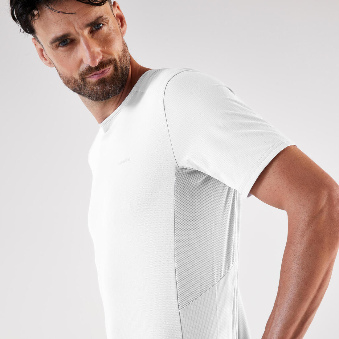 T-shirt de running respirant homme - kiprun run 900 light bleu et