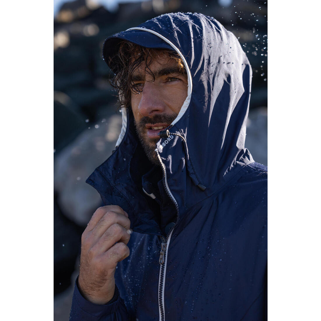 Veste imperméable et coupe vent de voile homme, 100
