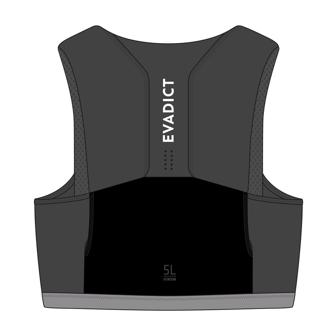 Gilet trail running compétition porte flasques mixte - KIPRUN 900 RACE 5L