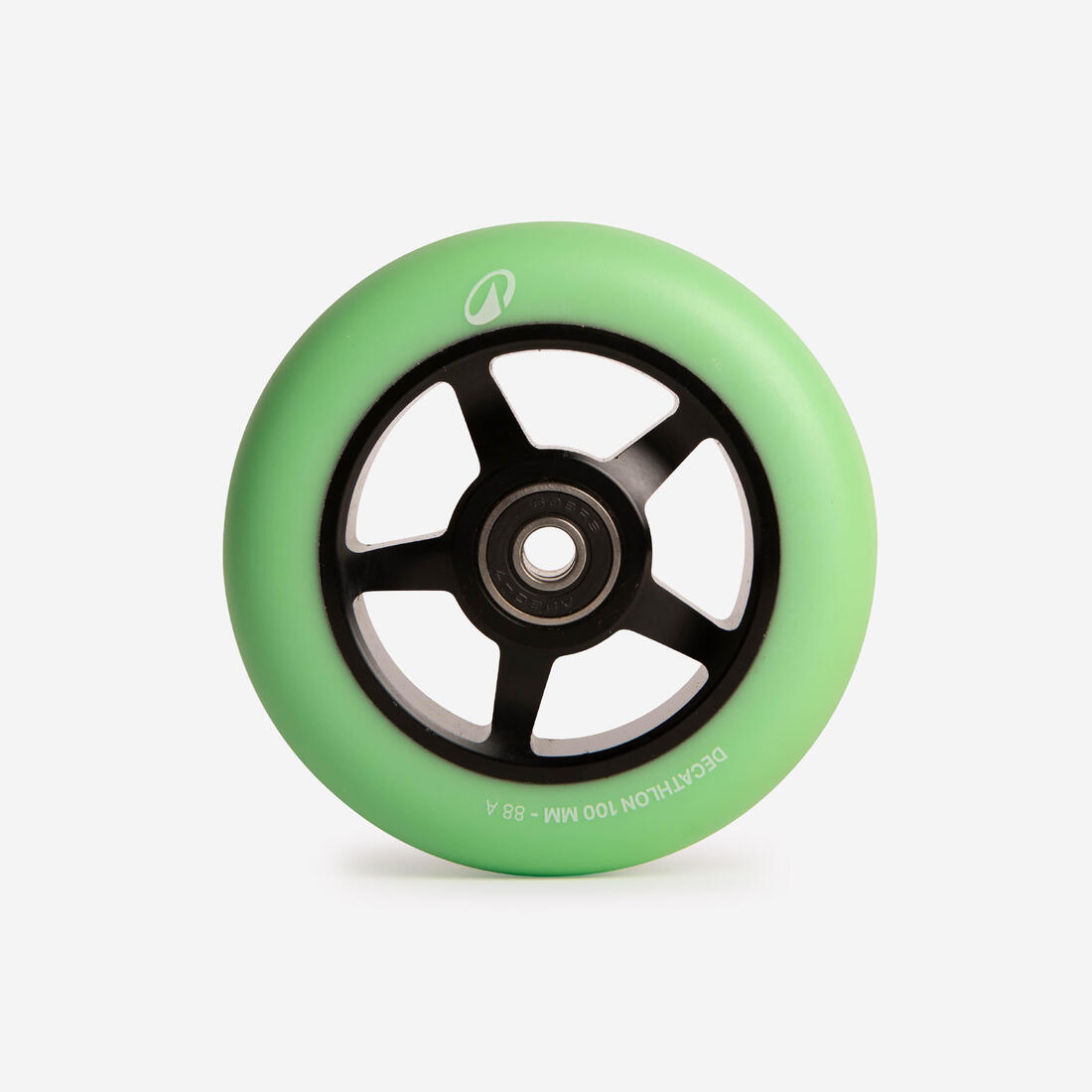 Roue trottinette freestyle core alu noir pu 100 mm