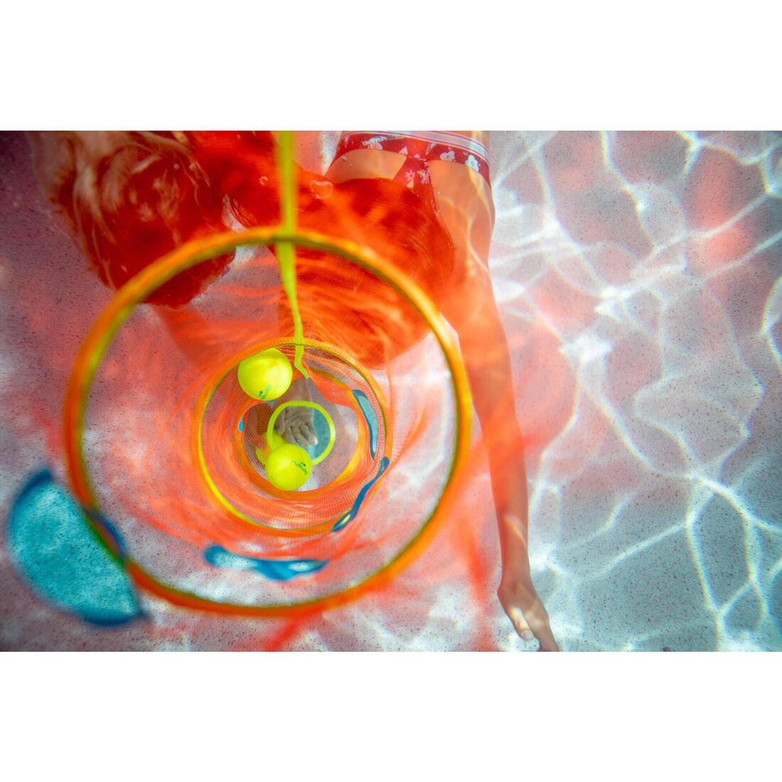 Jeu aquatique d'immersion tiball sac+ filet + 3 balles