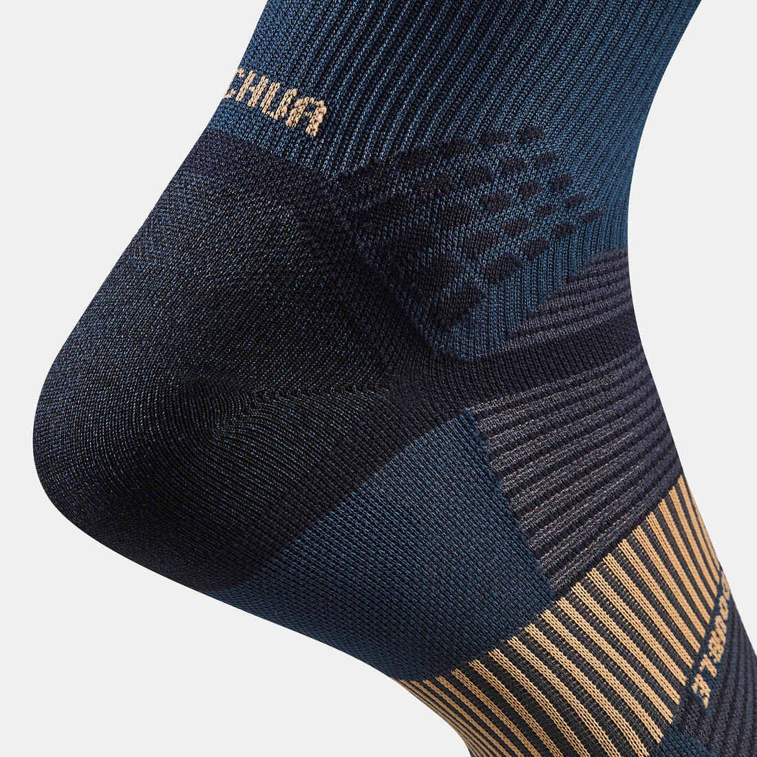 Chaussettes de randonnée hautes double peau (2 paires) adulte, Hike 520