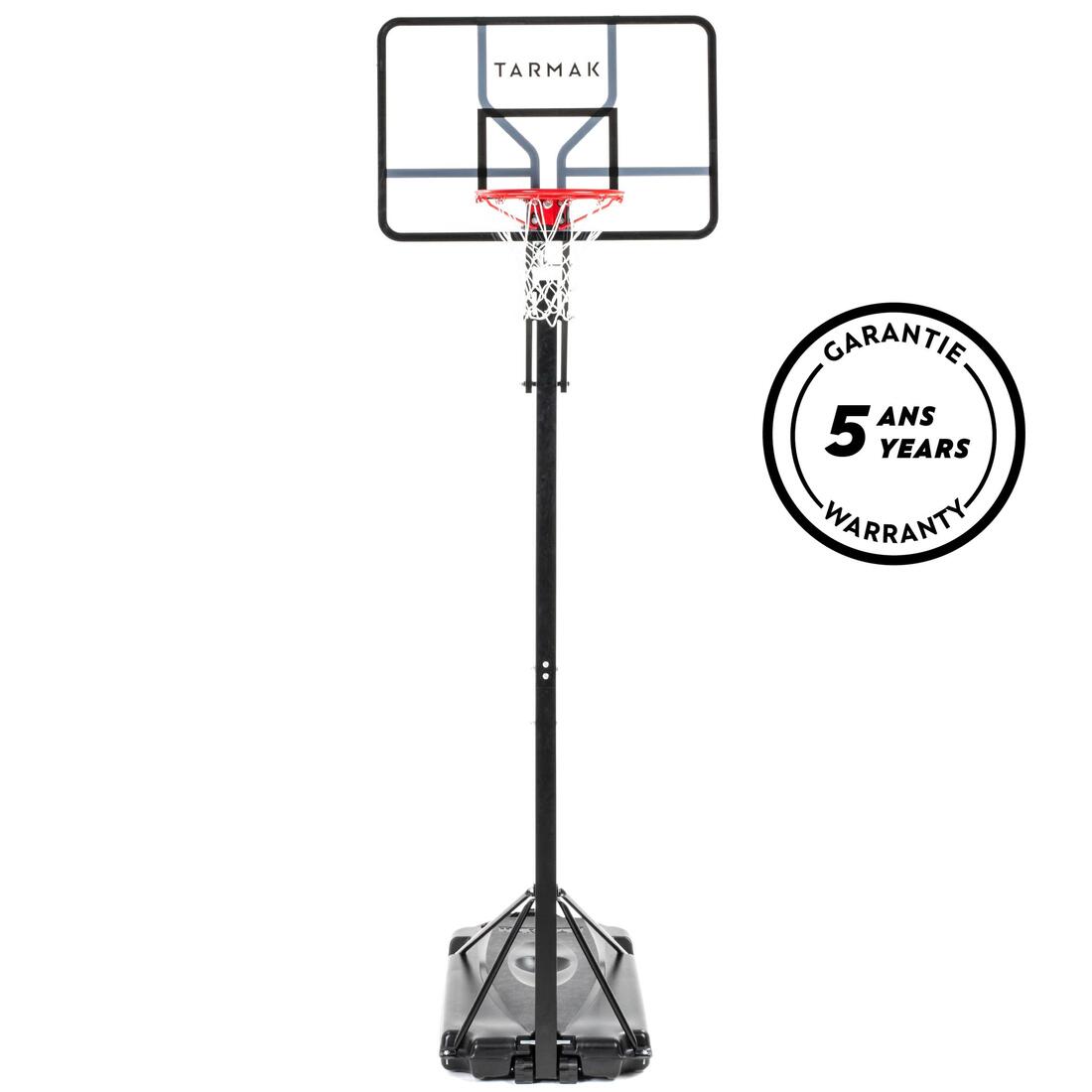 Panier de basket sur pied, planche plexi déportée, réglable à 3,05 m, B700 Pro