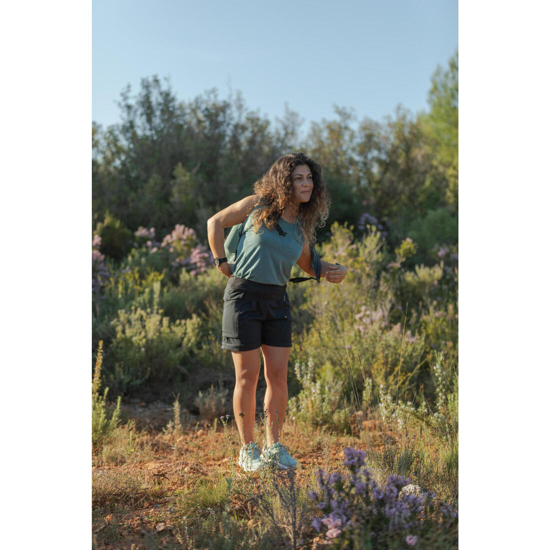 Short de randonnée femme, NH500 Regular