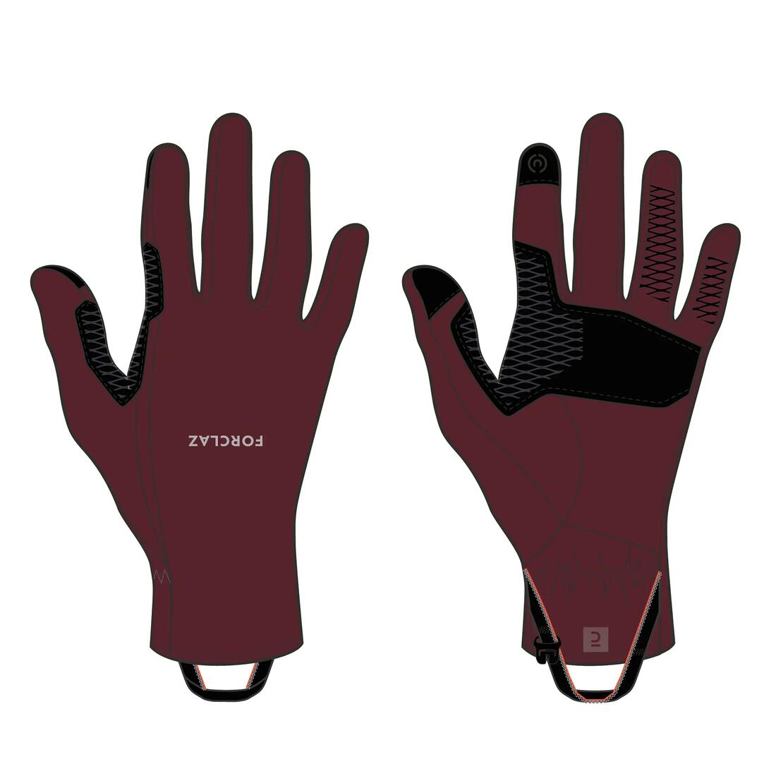 Gants tactiles et stretch de trekking adultes, MT500