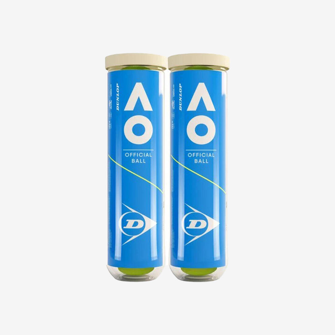 Balles de tennis polyvalentes, Dunlop australian open *8 jaunes