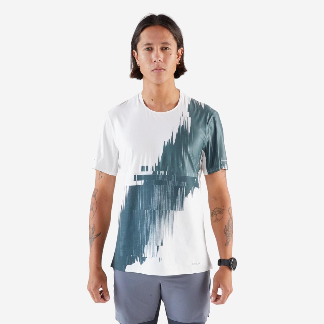 T-shirt de running longue distance homme - kiprun run 900 ultra – blanc coton