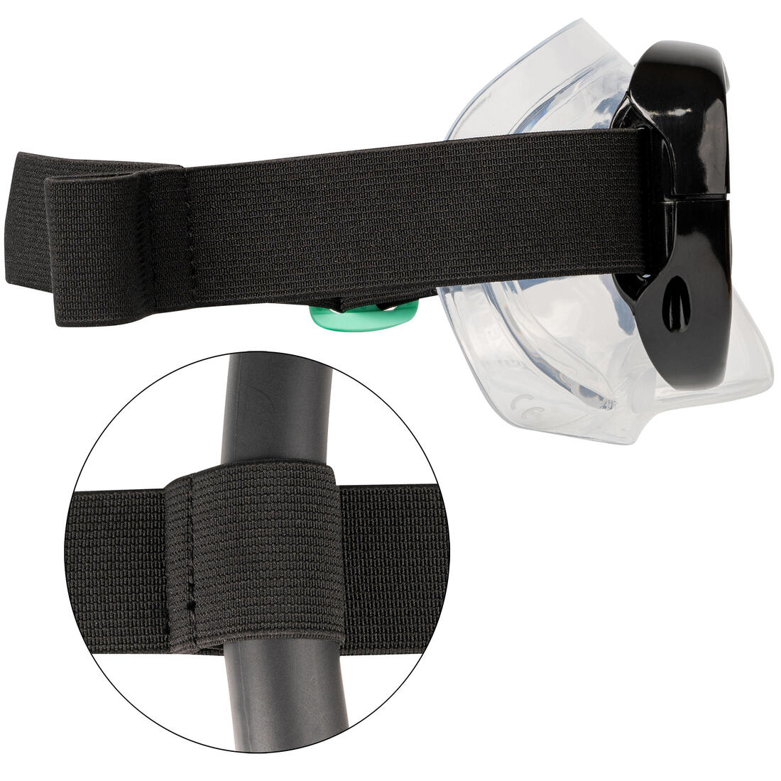 KIT de snorkeling adulte palmes masque tuba 100 Gris - Kit PMT 100 AD