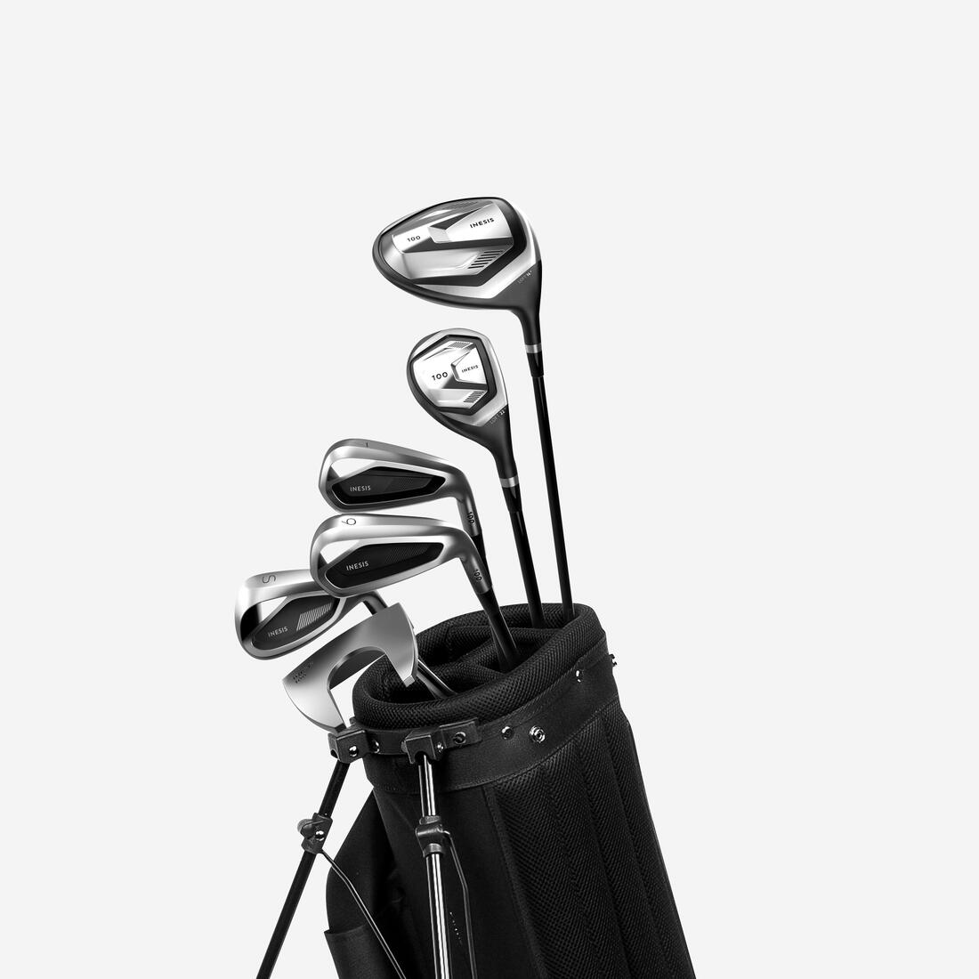 Demi-série golf 6 clubs droitier graphite - inesis 100