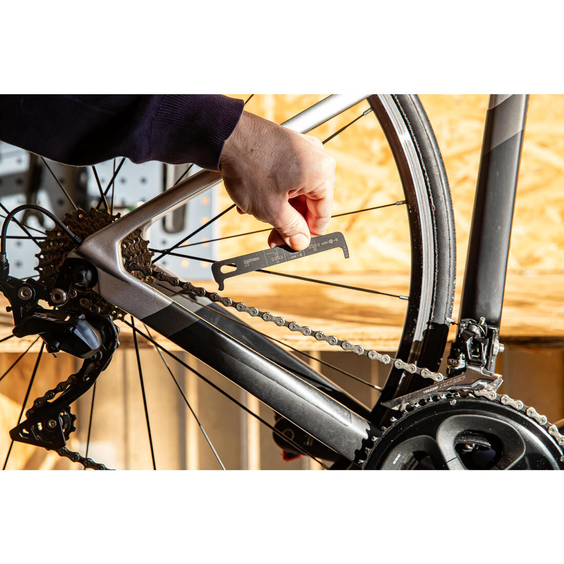 Testeur d'usure de chaine velo