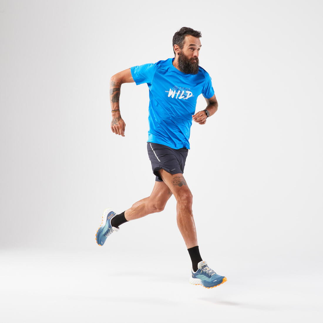 T-shirt de trail running résistant Homme - KIPRUN Run 500 Graph