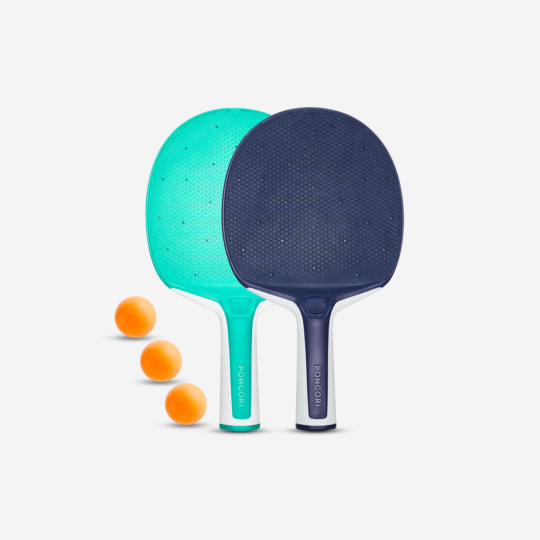 SET DE PING PONG 2 RAQUETTES RÉSISTANTES PPR 130 O ET 3 BALLES