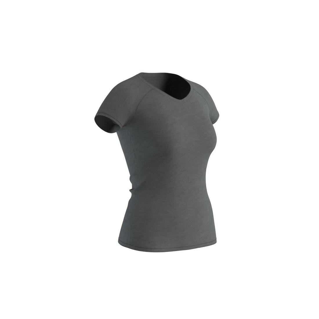 T-shirt Col V fitness Femme - 500