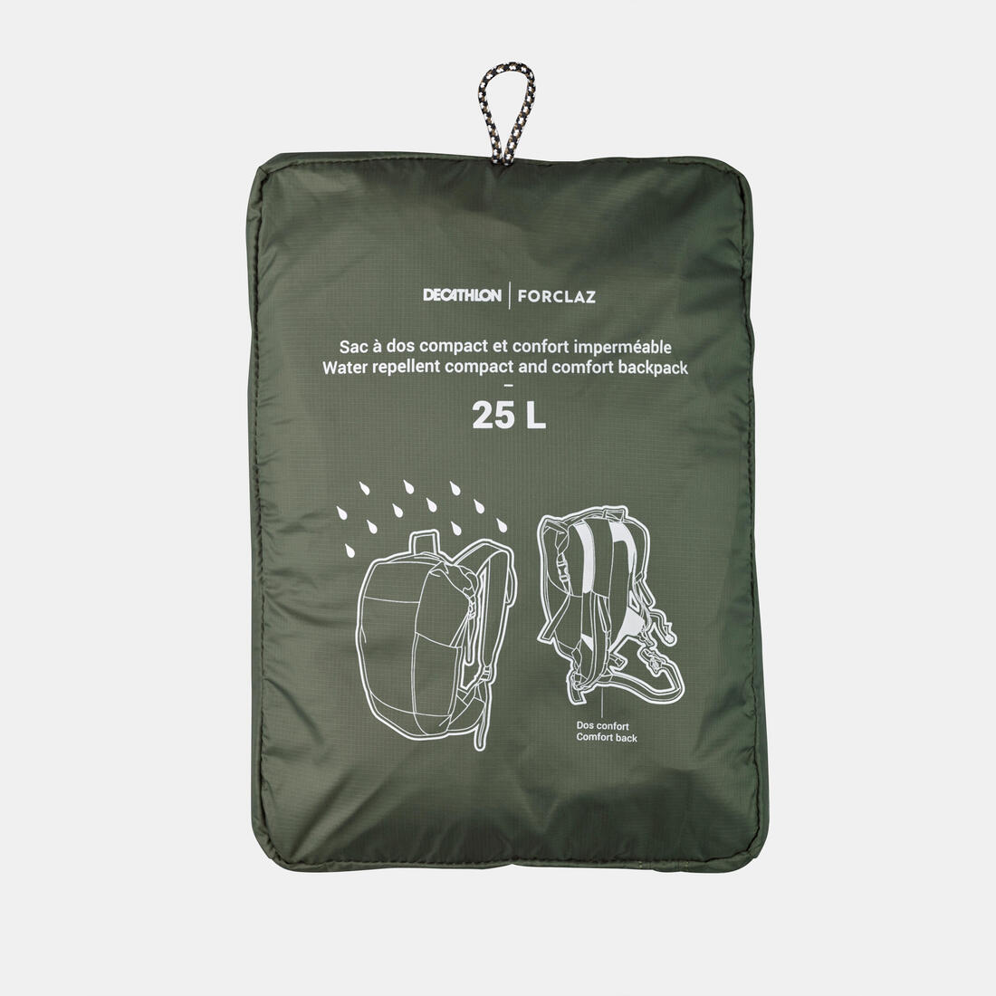 Sac à dos de poche pliable et imperméable 25L, Travel