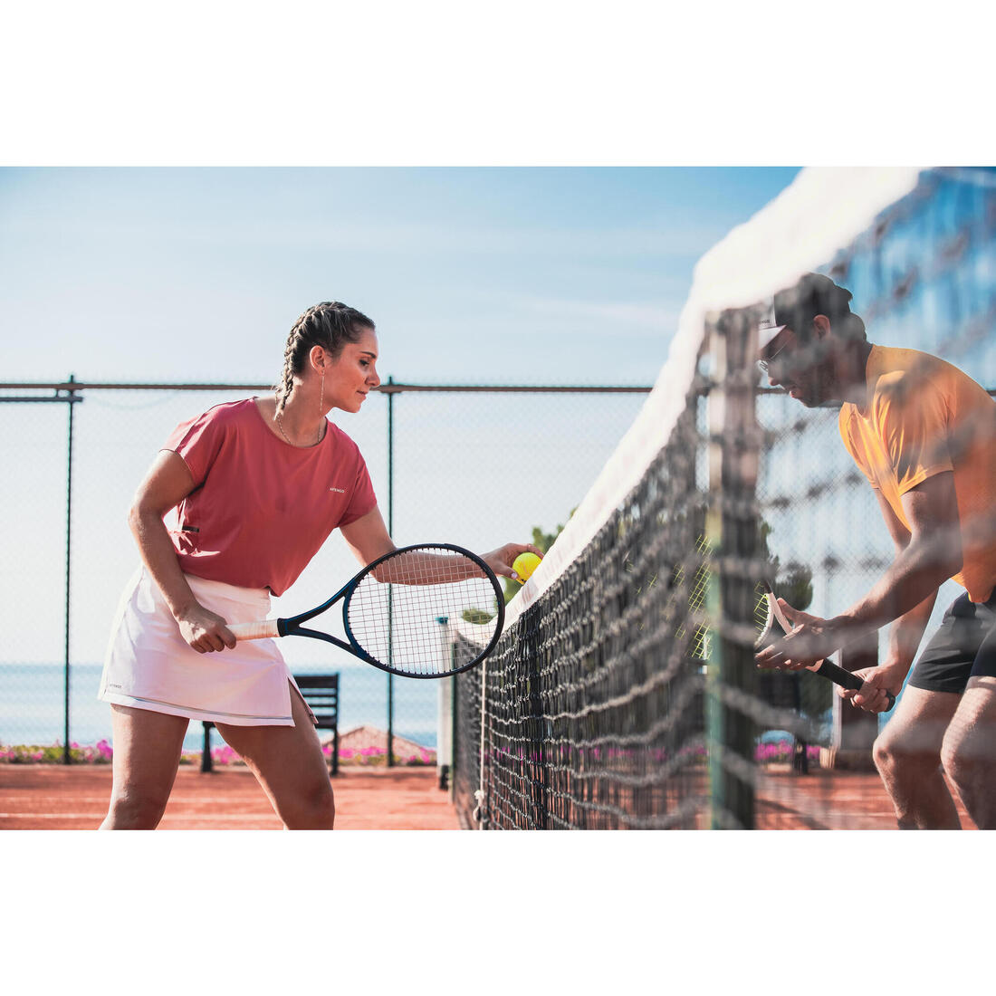 Jupe tennis dry soft femme - Dry 500 marine