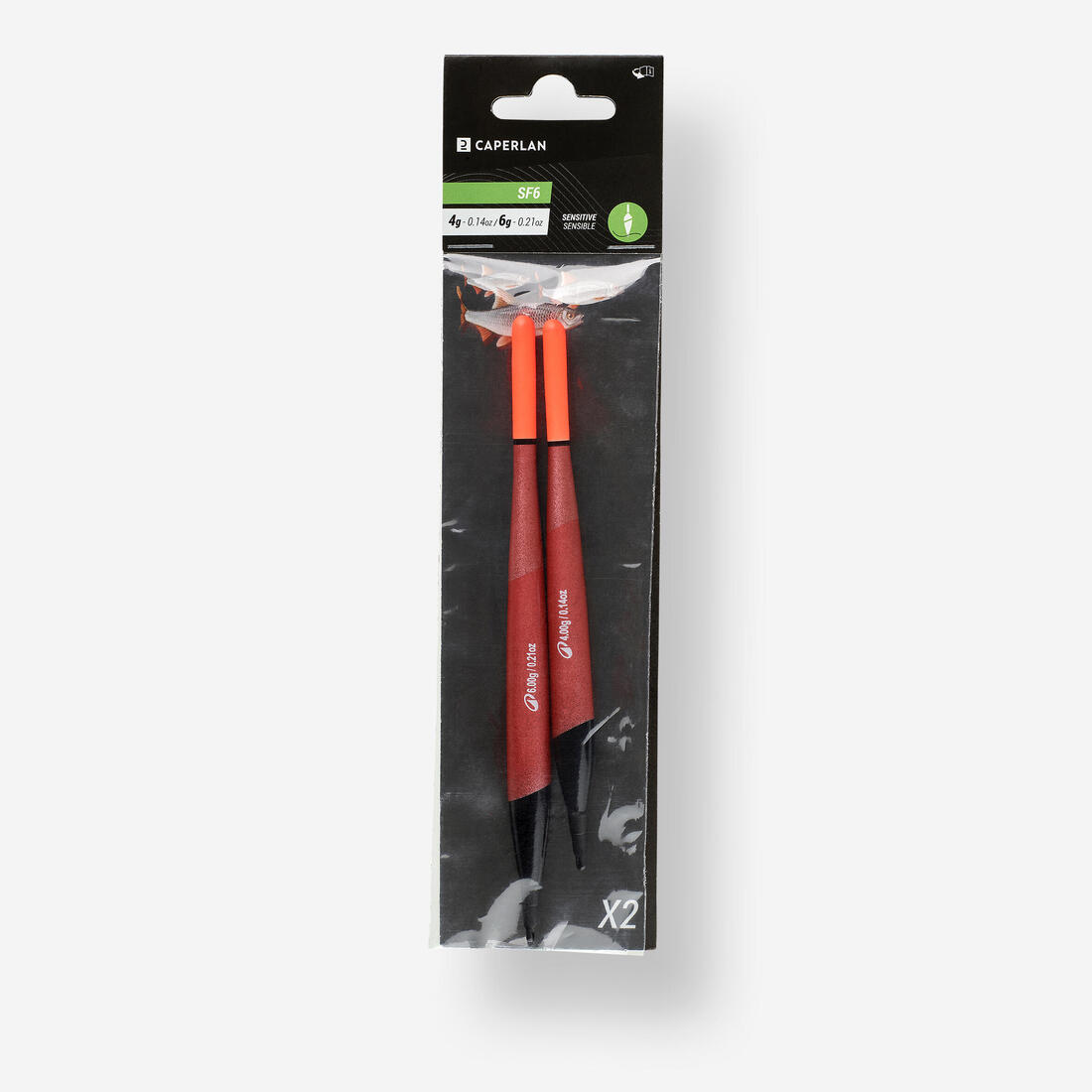 Lot de deux flotteurs coulissants en mousse SF6 4g et 6g
