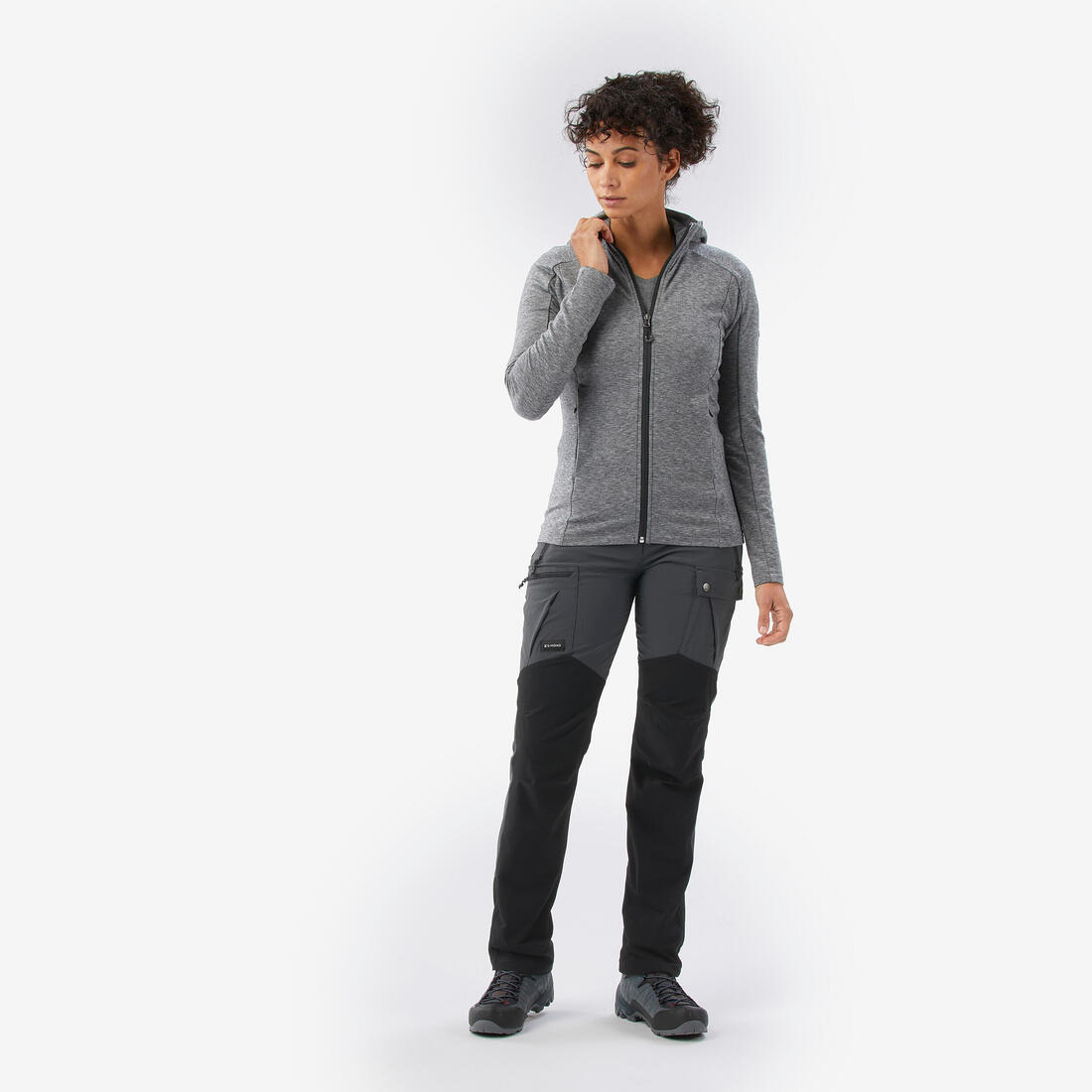 Veste à capuche mérinos et lyocell femme, Merino Fresh