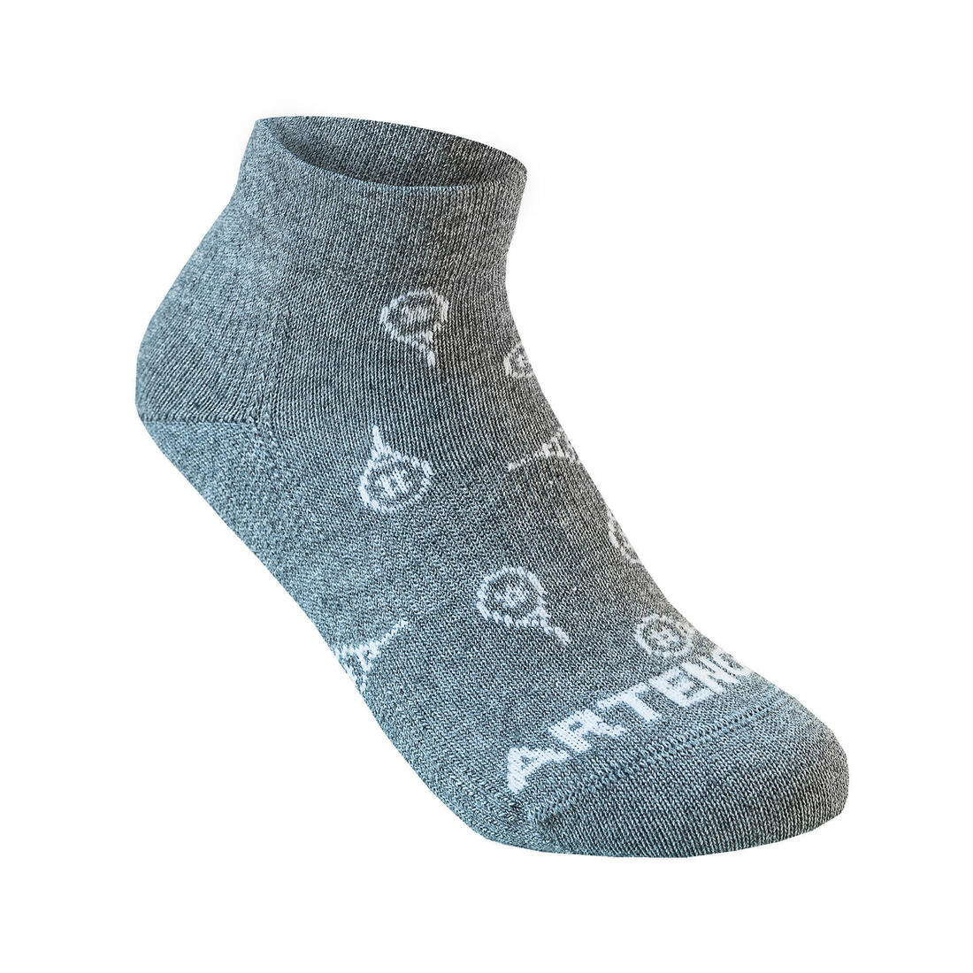 CHAUSSETTES DE SPORT ENFANT MI-HAUTES RS 160 MARINE LOT DE 3