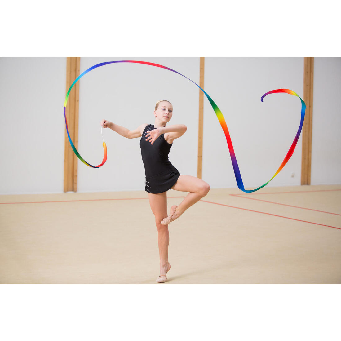Ruban de Gymnastique Rythmique (GR) de 6 mètres Multicolore
