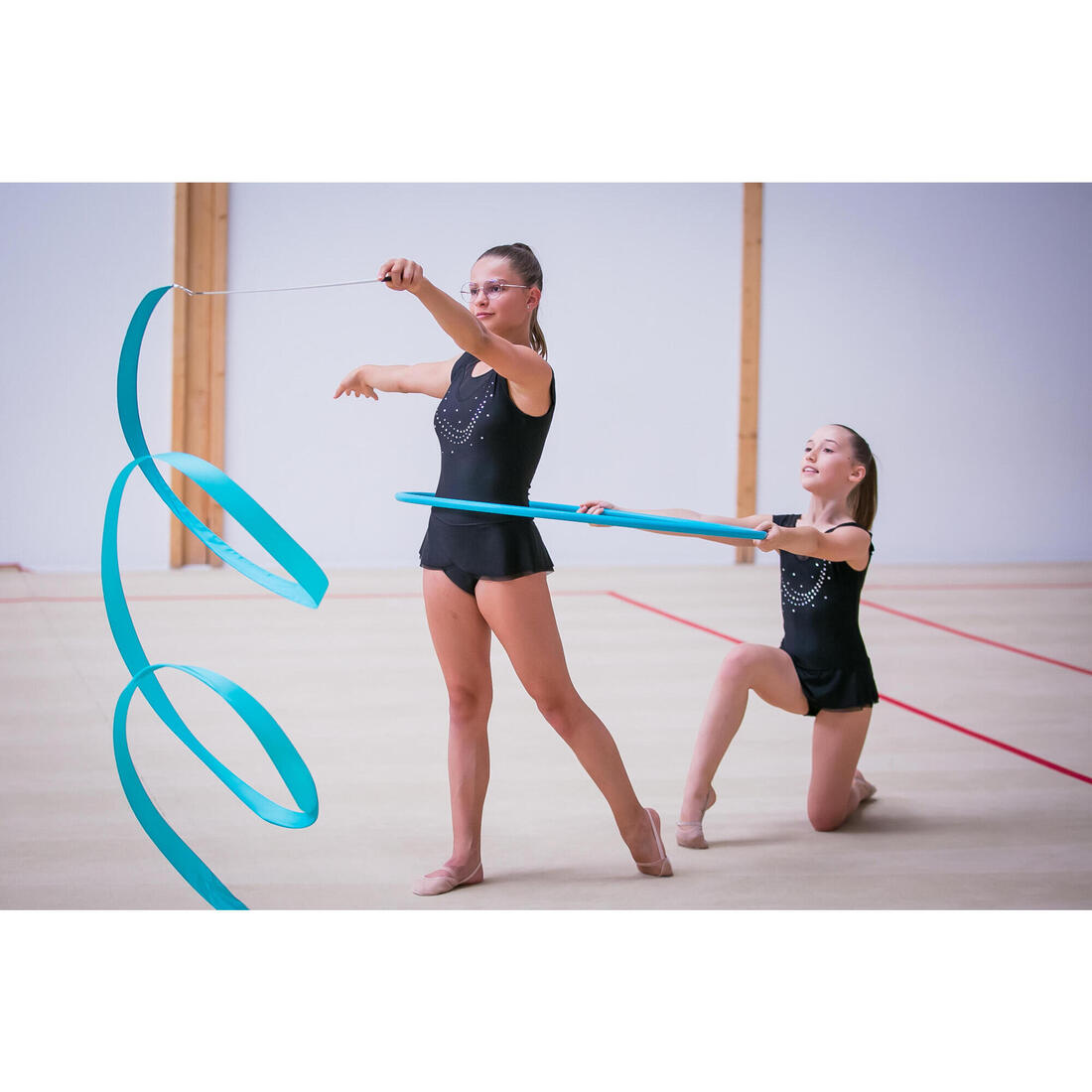 Ruban de Gymnastique Rythmique (GR) de 4 mètres - rose