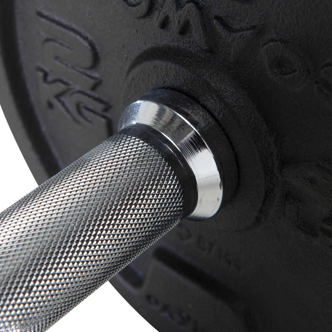 Kit haltères de musculation 10 kg avec disque de fonte en partie recyclée