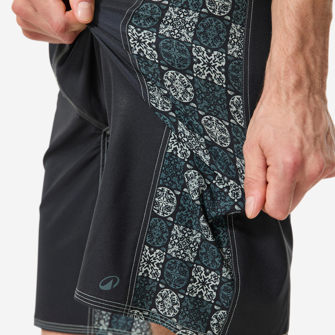 Short de bain boardshort surf long 19" homme, 500 Arch alex