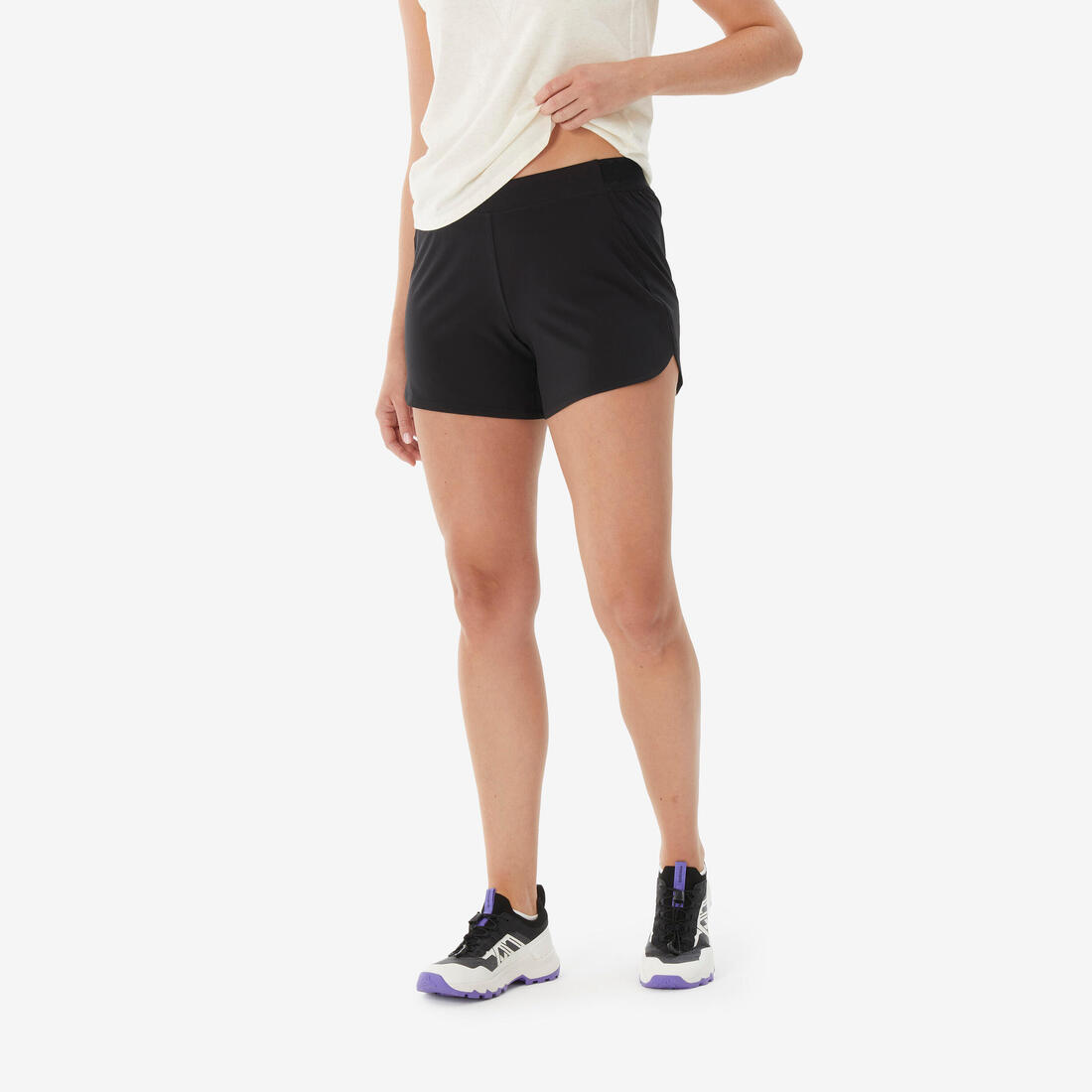 Shorty sous-robe de randonnée femme, NH100 noir